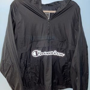 EUC Mens Champion Windbreaker Raincoat Pullover